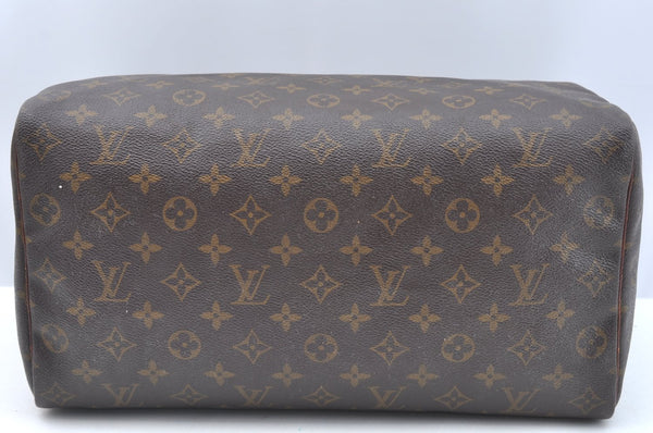 Authentic Louis Vuitton Monogram Speedy 35 Hand Boston Bag M41524 LV Junk 6156I