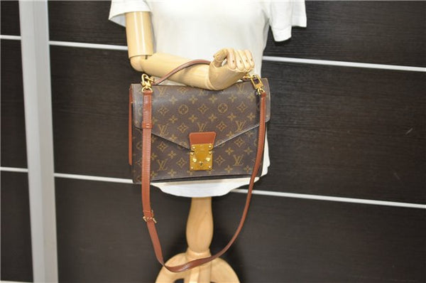 Authentic LOUIS VUITTON Monogram Monceau 2Way Shoulder Hand Bag M51185 LV 6157C