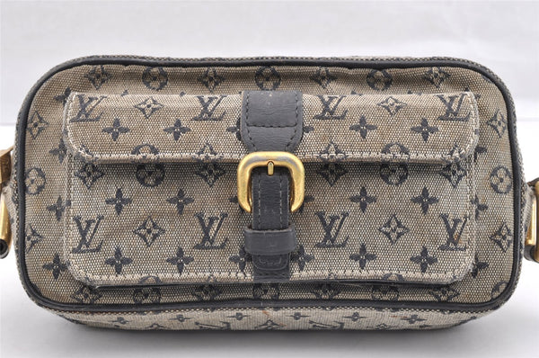 Auth Louis Vuitton Monogram Mini Juliet MM Shoulder Cross Bag M92217 Blue 6157I