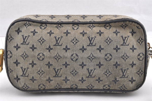 Auth Louis Vuitton Monogram Mini Juliet MM Shoulder Cross Bag M92217 Blue 6157I