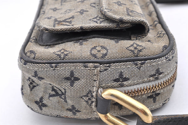 Auth Louis Vuitton Monogram Mini Juliet MM Shoulder Cross Bag M92217 Blue 6157I