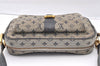Auth Louis Vuitton Monogram Mini Juliet MM Shoulder Cross Bag M92217 Blue 6157I