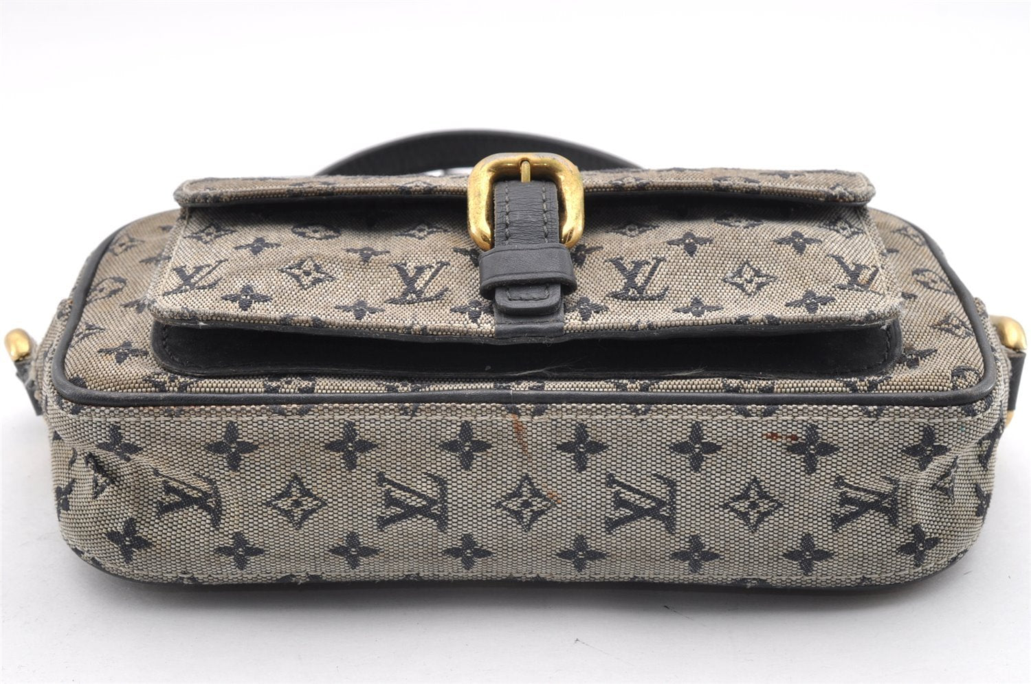 Auth Louis Vuitton Monogram Mini Juliet MM Shoulder Cross Bag M92217 Blue 6157I
