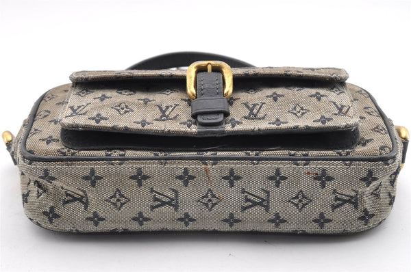 Auth Louis Vuitton Monogram Mini Juliet MM Shoulder Cross Bag M92217 Blue 6157I