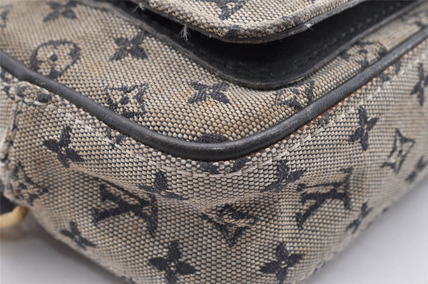 Auth Louis Vuitton Monogram Mini Juliet MM Shoulder Cross Bag M92217 Blue 6157I