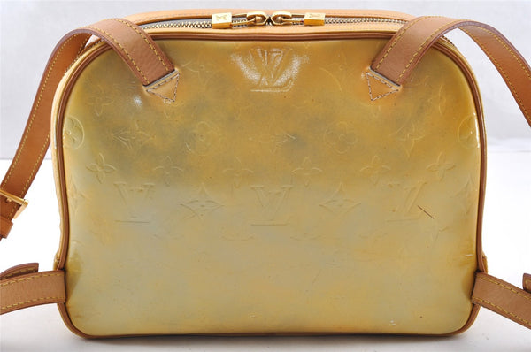 Authentic Louis Vuitton Vernis Murray Backpack Yellow M91038 LV 6158I