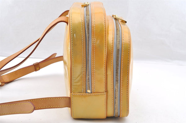 Authentic Louis Vuitton Vernis Murray Backpack Yellow M91038 LV 6158I