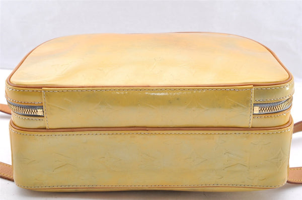 Authentic Louis Vuitton Vernis Murray Backpack Yellow M91038 LV 6158I
