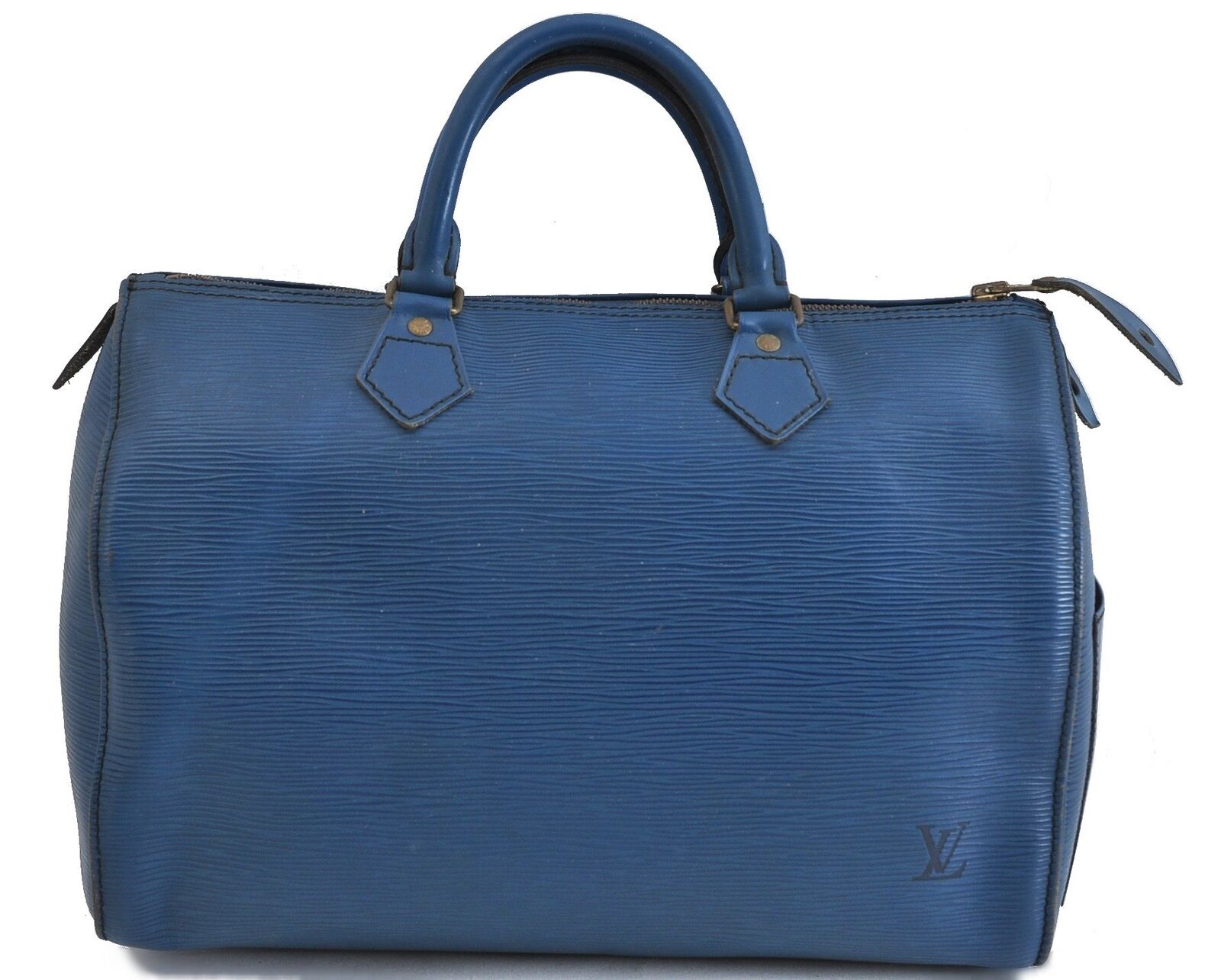 Authentic LOUIS VUITTON Epi Speedy 30 Hand Bag Blue M43005 LV 6159B