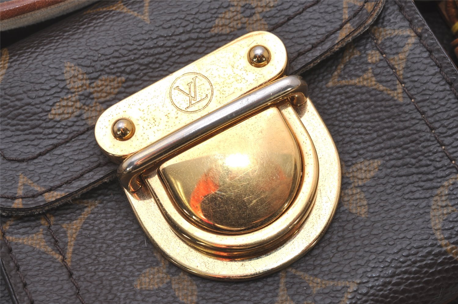 Authentic Louis Vuitton Monogram Hudson PM Shoulder Bag Purse M40027 LV 6159I