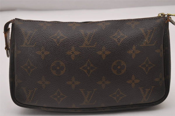 Authentic Louis Vuitton Monogram Pochette Accessoires Shoulder Cross Pouch 6160I