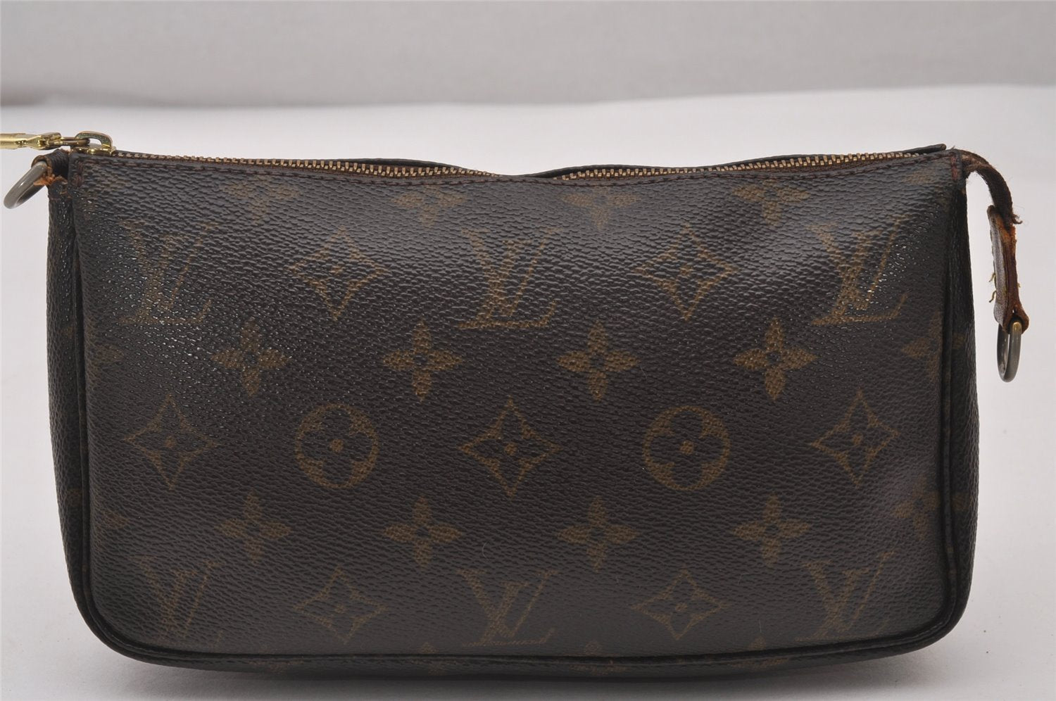 Authentic Louis Vuitton Monogram Pochette Accessoires Shoulder Cross Pouch 6160I