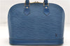 Authentic Louis Vuitton Epi Alma PM Hand Bag Blue M52145 LV 6161E