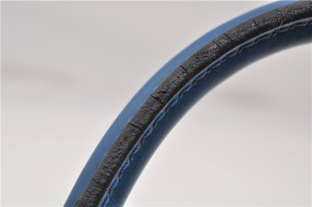 Authentic Louis Vuitton Epi Alma PM Hand Bag Blue M52145 LV 6161E