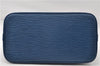 Authentic Louis Vuitton Epi Alma PM Hand Bag Blue M52145 LV 6161E