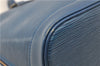 Authentic Louis Vuitton Epi Alma PM Hand Bag Blue M52145 LV 6161E
