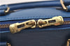 Authentic Louis Vuitton Epi Alma PM Hand Bag Blue M52145 LV 6161E