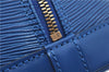 Authentic Louis Vuitton Epi Alma PM Hand Bag Blue M52145 LV 6161E