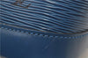Authentic Louis Vuitton Epi Alma PM Hand Bag Blue M52145 LV 6161E