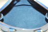 Authentic Louis Vuitton Epi Alma PM Hand Bag Blue M52145 LV 6161E