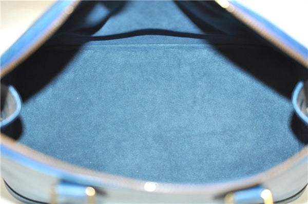 Authentic Louis Vuitton Epi Alma PM Hand Bag Blue M52145 LV 6161E