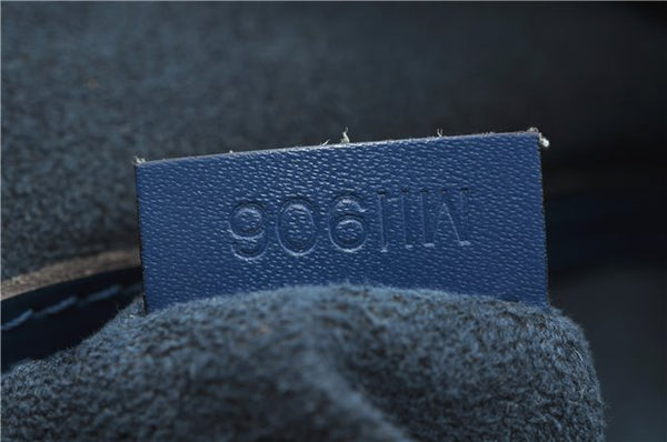 Authentic Louis Vuitton Epi Alma PM Hand Bag Blue M52145 LV 6161E