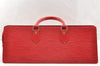 Authentic Louis Vuitton Epi Sac Triangle Hand Bag Red M52097 LV 6161I