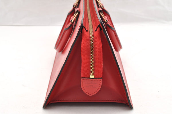 Authentic Louis Vuitton Epi Sac Triangle Hand Bag Red M52097 LV 6161I