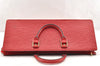 Authentic Louis Vuitton Epi Sac Triangle Hand Bag Red M52097 LV 6161I