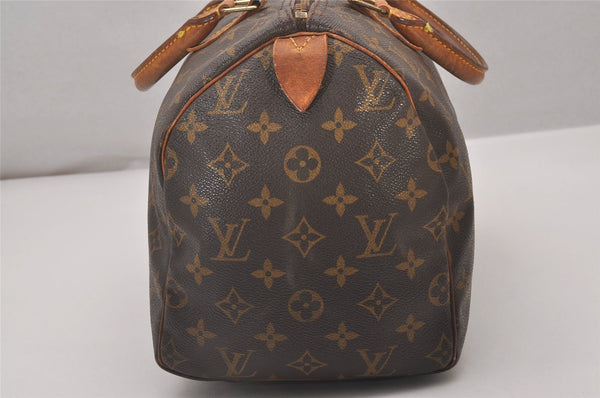 Authentic Louis Vuitton Monogram Speedy 30 Hand Boston Bag M41526 LV 6163I