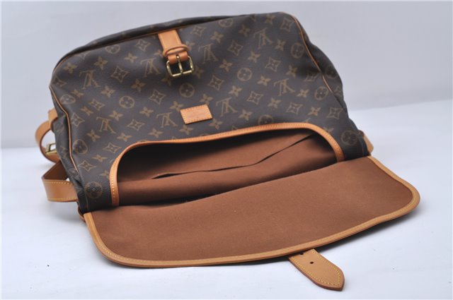 Auth Louis Vuitton Monogram Saumur 35 Shoulder Cross Body Bag M42254 LV 6165D
