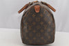 Authentic Louis Vuitton Monogram Speedy 30 Hand Boston Bag M41526 LV 6165I