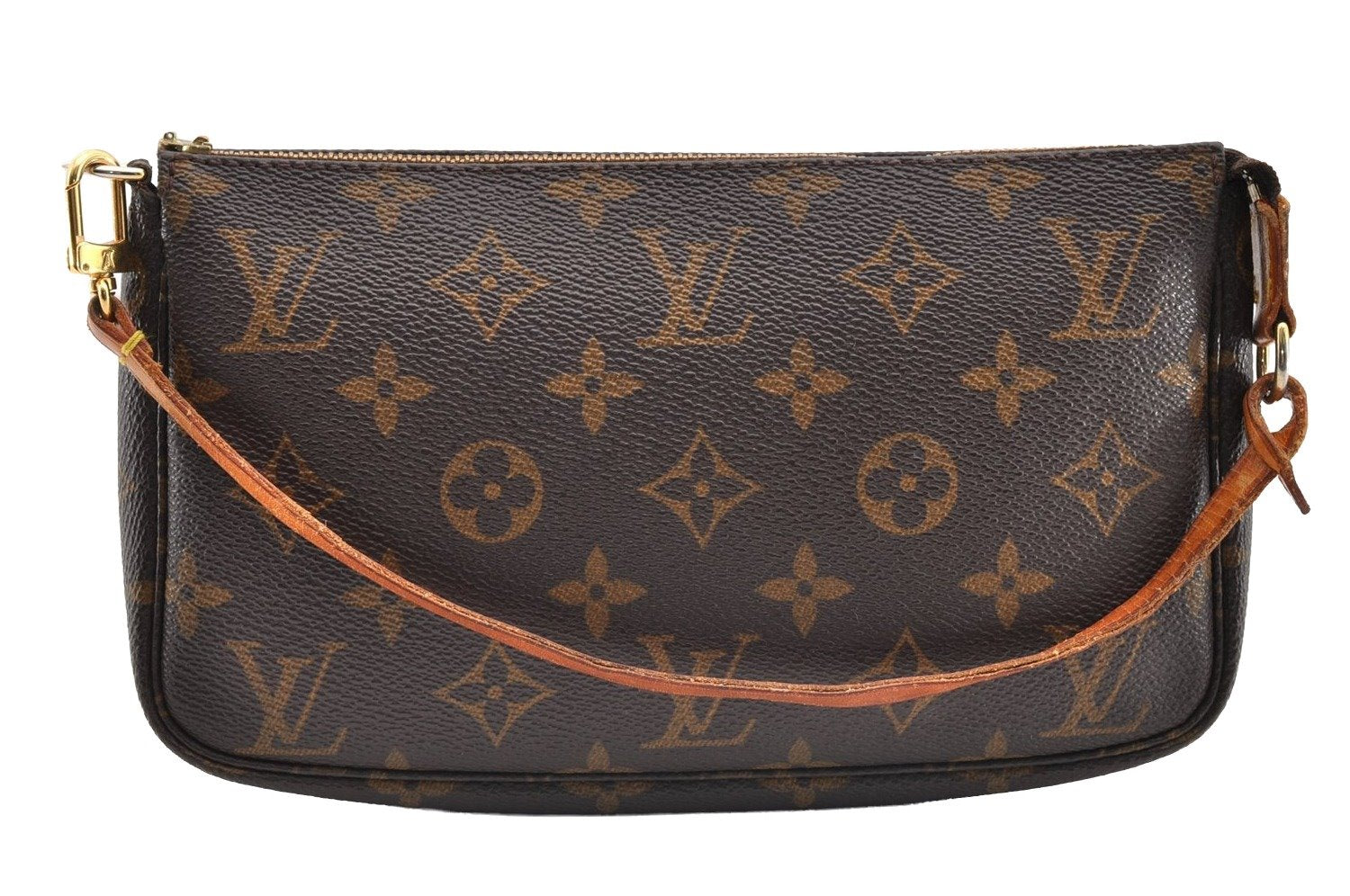 Authentic Louis Vuitton Monogram Pochette Accessoires Pouch M51980 LV Junk 6166I