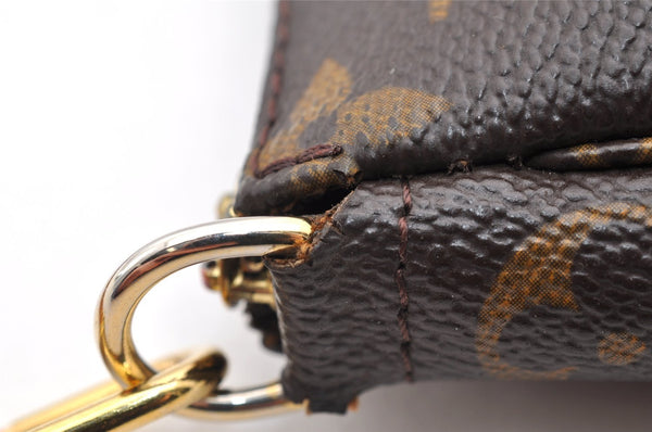 Authentic Louis Vuitton Monogram Pochette Accessoires Pouch M51980 LV Junk 6166I