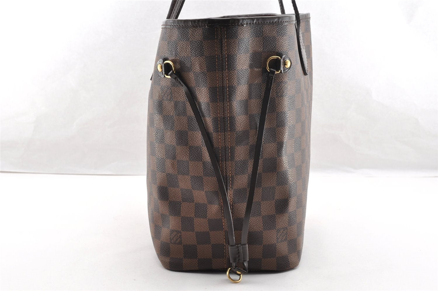 Authentic Louis Vuitton Damier Neverfull MM Shoulder Tote Bag N51105 LV 6168I