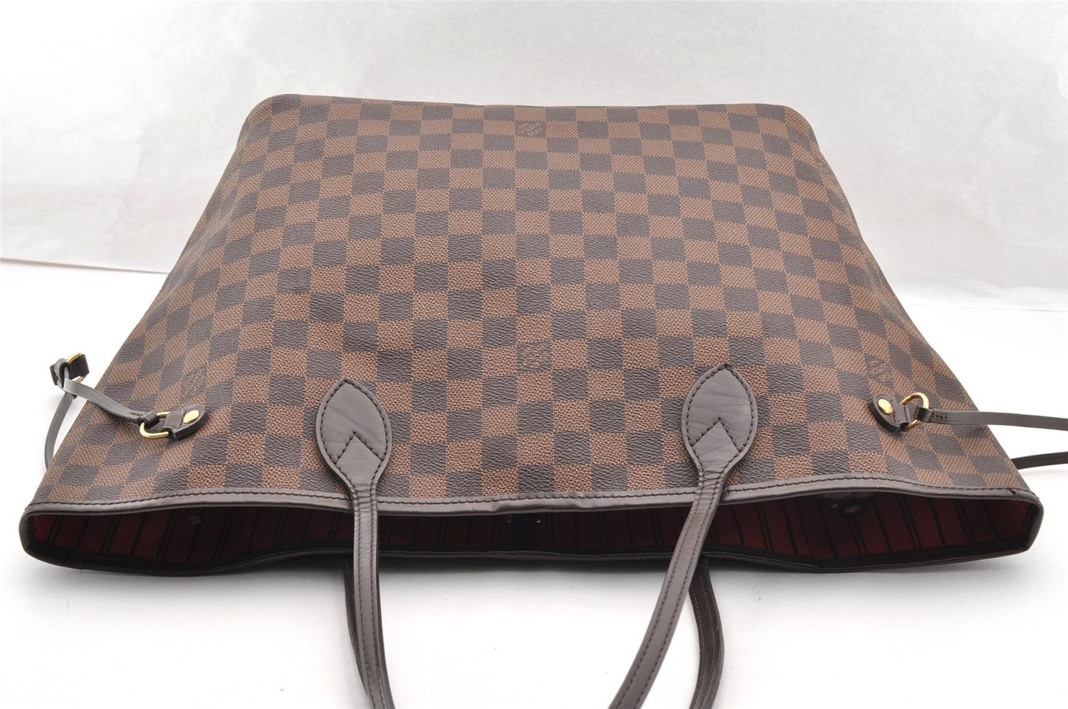 Authentic Louis Vuitton Damier Neverfull MM Shoulder Tote Bag N51105 LV 6168I