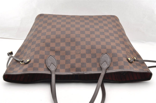 Authentic Louis Vuitton Damier Neverfull MM Shoulder Tote Bag N51105 LV 6168I