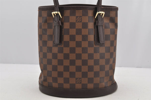 Authentic Louis Vuitton Damier Marais Bucket Shoulder Tote Bag N42240 LV 6169I