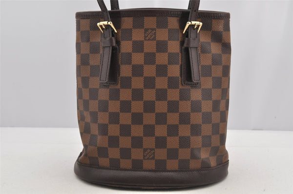 Authentic Louis Vuitton Damier Marais Bucket Shoulder Tote Bag N42240 LV 6169I