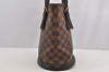 Authentic Louis Vuitton Damier Marais Bucket Shoulder Tote Bag N42240 LV 6169I