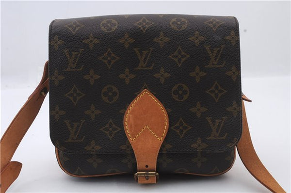 Auth LOUIS VUITTON Monogram Cartouchiere MM Shoulder Cross Bag M51253 LV 6172C