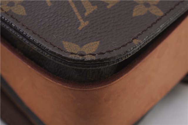 Auth LOUIS VUITTON Monogram Cartouchiere MM Shoulder Cross Bag M51253 LV 6172C