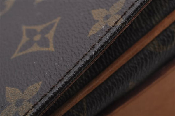 Auth LOUIS VUITTON Monogram Cartouchiere MM Shoulder Cross Bag M51253 LV 6172C