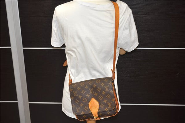 Auth LOUIS VUITTON Monogram Cartouchiere MM Shoulder Cross Bag M51253 LV 6172C