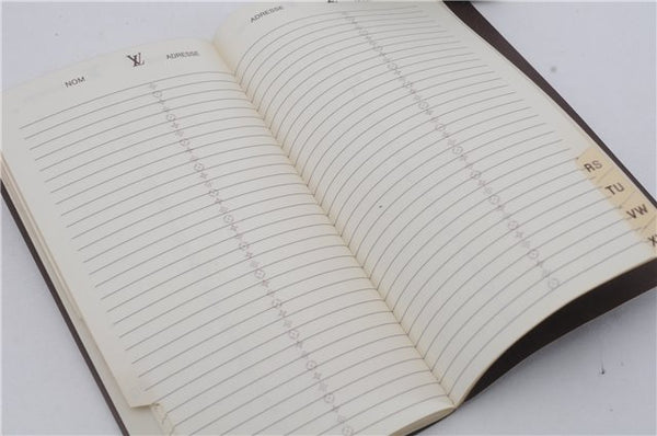 Authentic Louis Vuitton Monogram Pocket Diary Note Cover M56340 LV 6173D