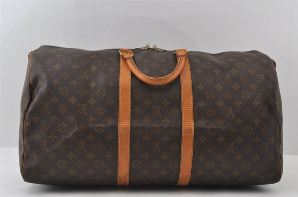 Authentic Louis Vuitton Monogram Keepall 55 Travel Boston Bag M41424 LV 6173I