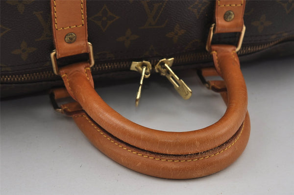 Authentic Louis Vuitton Monogram Keepall 55 Travel Boston Bag M41424 LV 6173I