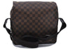 Authentic LOUIS VUITTON Damier Naviglio Shoulder Cross Bag N45255 LV 6174C