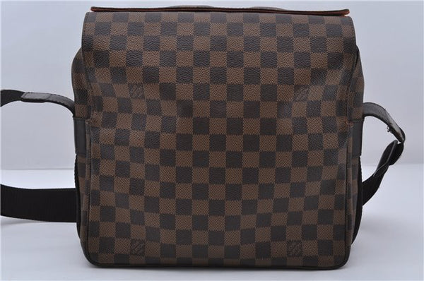 Authentic LOUIS VUITTON Damier Naviglio Shoulder Cross Bag N45255 LV 6174C
