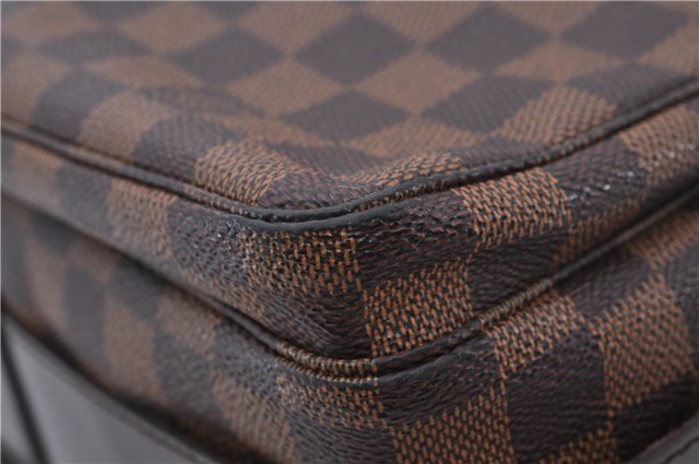 Authentic LOUIS VUITTON Damier Naviglio Shoulder Cross Bag N45255 LV 6174C